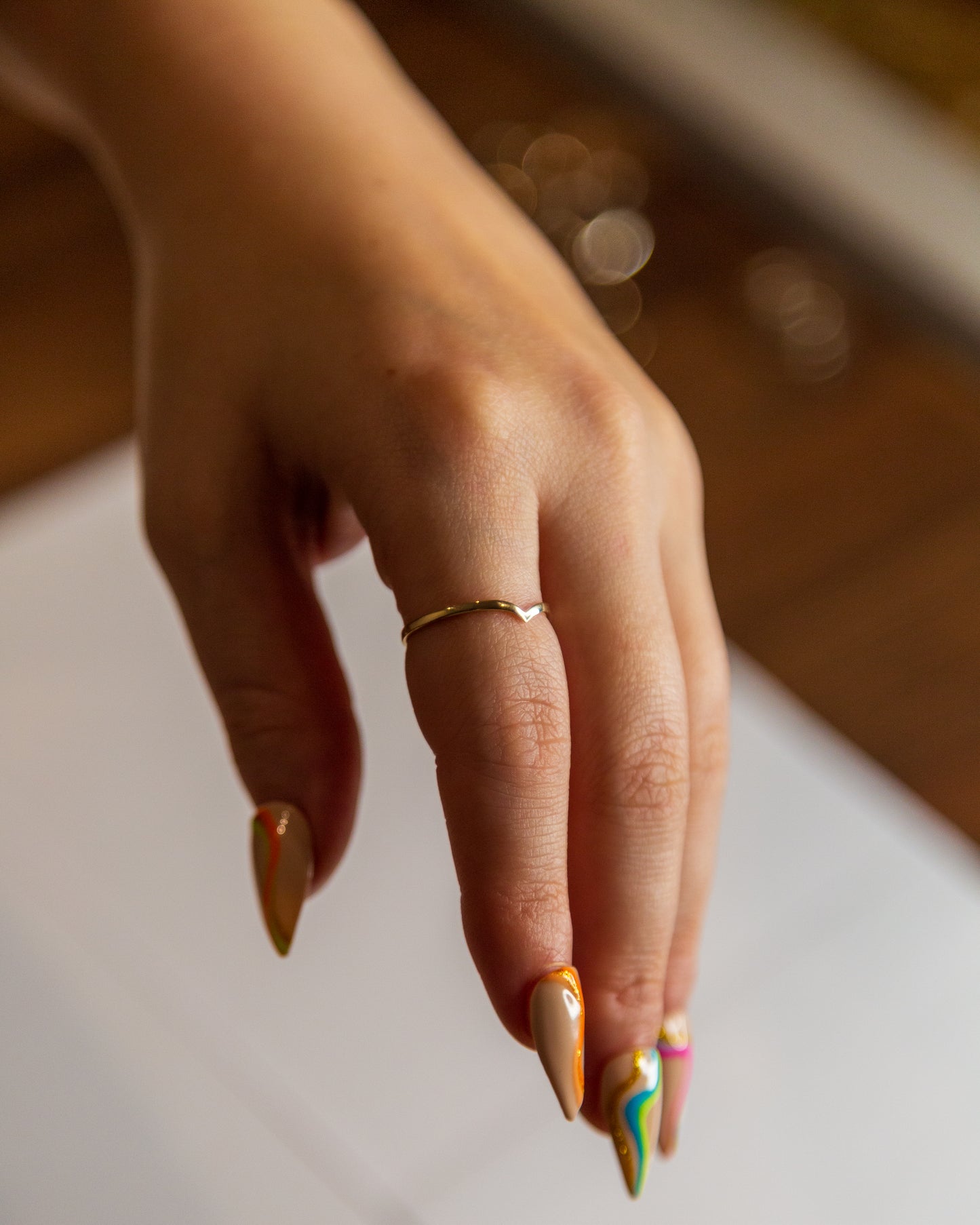 Signature Wishbone Ring - Solid Gold