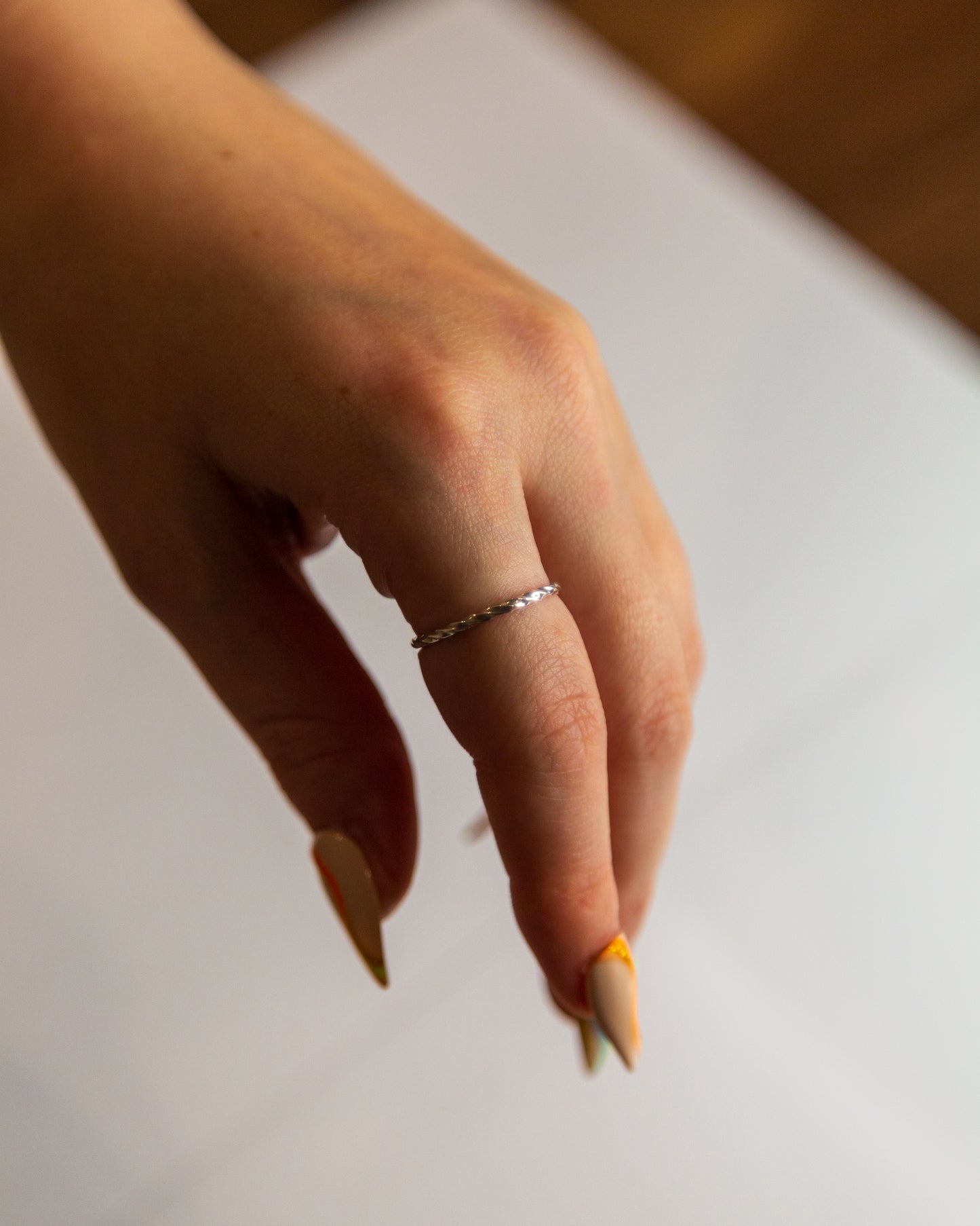 Signature Twisted Stacking Ring